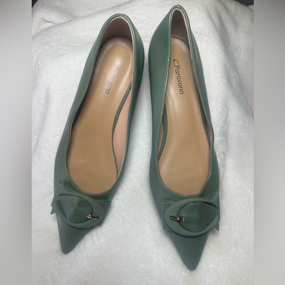 NEW C. Paravano Leather Flats NWOT